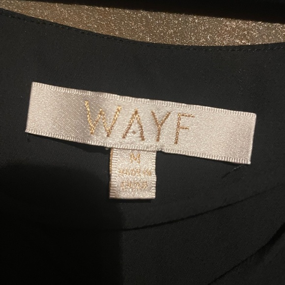 Black Lace Trim Women's lined Top - Picture 3 of 5